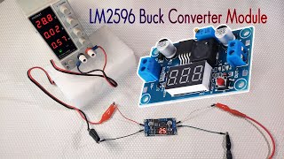 LM2596 DCDC Stepdown Buck Converter Module with Display  Output Test [upl. by Gnehp]