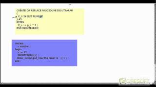 PLS22 Using Parameters in PLSQL Procedure [upl. by Etteval101]