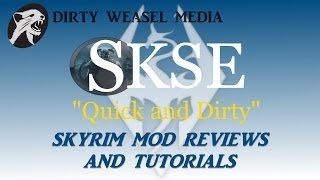 Skyrim Mod Installation quotSKSE  For Nexus Mod Managerquot 171 [upl. by Anaujnas746]