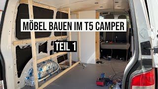 VW T5 4X4 Möbelbau im Camper Teil 1 Van Ausbau Vanlife Selbstausbau Camper Offroad Camper Wohnmobil [upl. by Rodmann802]