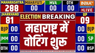 Maharashtra Election Voting LIVE महाराष्ट्र में वोटिंग शुरू  BJP  MVA  Mahayuti [upl. by Mace]