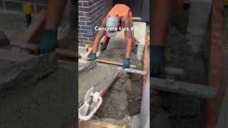 Concrete tips 21 construction concrete pouringconcrete asmrsounds concreteking [upl. by Enenej]