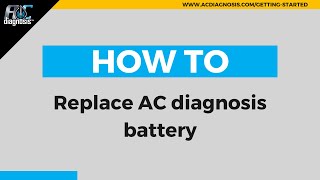 How to Replace Your AC Diagnosis Sensor Battery Easy DIY [upl. by Litnahc]