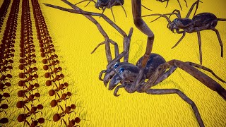 I Fought the BIGGEST ANTS vs SPIDERS Battles Ever Created in Empires of the Undergrowth [upl. by Deirdra]