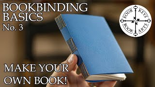 Bookbinding Basics Chapter 3  Full MultiSection Bookbinding Tutorial The Slotted Wrapper Binding [upl. by Ynavoeg]