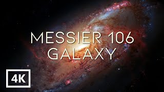 🌌 Spiral galaxy Messier106 🎵 Relax music 4K [upl. by Nnywg158]