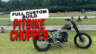 Custom Pitbike Chopper Build  Small Bore at Barber Motorsports Park [upl. by Yrahk965]