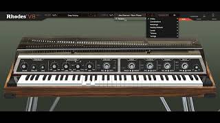 Rhodes V8 Pro Virtual Instrument  Sound Sample [upl. by Atilem]