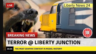 Killer dog chaos and ladderman saves the day  model railway horror Liberty Junction  Ep22 [upl. by Rosenberg207]