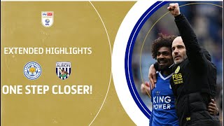 ONE STEP CLOSER  Leicester City v West Brom extended highlights [upl. by Mandi]