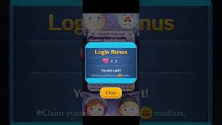 Daily Log In Bonus  November 7 2024  Intl Line Disney Tsum Tsum [upl. by Nennek133]