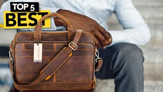 ✅ Best Leather Briefcase Messenger Bags 2022  Buyers Guide [upl. by Roots]