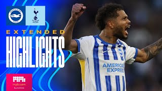 EXTENDED HIGHLIGHTS  Brighton v Tottenham  Premier League [upl. by Htide]