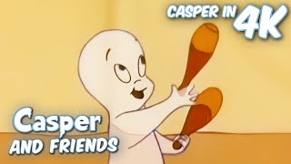 Casper Joins the Circus 🤹🎪  Casper and Friends in 4K  1 Hour Full Episode  Cartoons for Kids [upl. by Hnilym]