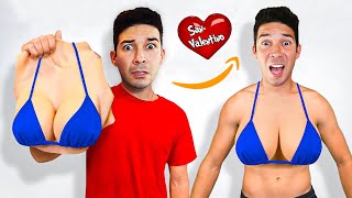 PROVIAMO 100 REGALI VIETATI DI SAN VALENTINO DI AMAZON comprati dal Dottor Timoti [upl. by Yffat]