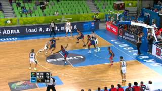 Block of the Game N Batum LTUFRA EuroBasket 2013 [upl. by Tab747]