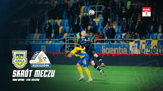 SKRÓT  Arka Gdynia  Stal Rzeszów 18 kolejka Betclic 1 Ligi 2122024 [upl. by Grube]