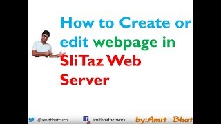 How to Create or edit webpage in SliTaz Web Server [upl. by Schulz]