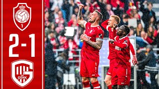 Royal Antwerp FC 21 KRC Genk  Highlights  JPL Champions Playoffs Game 2  20222023 [upl. by Bronk]