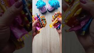 Playing halloween sweets satisfyingreverse halloween shorts reversevideo [upl. by Abeu]