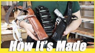 Custom Leather Springbreak Shoulder Holster  How Its Made [upl. by Steddman783]