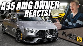 A35 AMG Owner REACTS To My TUNED A45S How Does It Compare [upl. by Naej]