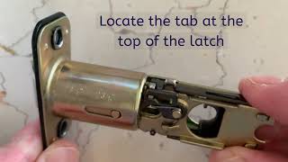 How to Adjust the Backset on a Door Latch [upl. by Vergne]