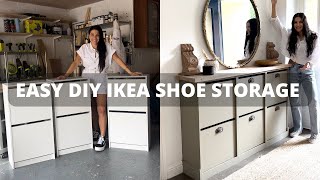 Easy DIY IKEA Shoe Storage [upl. by Proud]