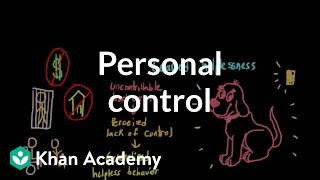 Locus of control learned helplessness and the tyranny of choice  Khan Academy [upl. by Euqirrne]