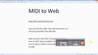 MIDI to Web for Titan [upl. by Ecilef]