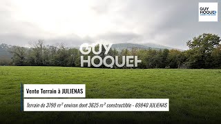 Vente Terrain à JULIENAS  179000 € [upl. by Rfinnej]