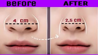 Top Exercise for Nose  Get Slim Nose  High Nose  Have Perfect amp Beautiful Nose at Home [upl. by Pillyhp]