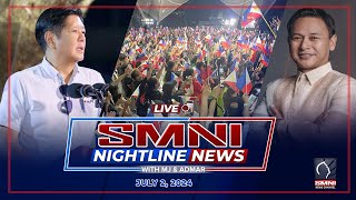 LIVE SMNI Nightline News with MJ Mondejar amp Admar Vilando July 2 2024  Tuesday [upl. by Refitsirhc]