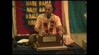 Padayatra NZ Jan 1991  HH Indradyumna Swami Ecstatic kirtan  Motueka [upl. by Fachini]