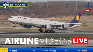 🔴LIVE JFK PLANE SPOTTING Watch Arrivals and Departures [upl. by Hayimas]