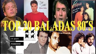 TE LO PIDO POR FAVOR MIX TOP 20 BALADAS EN ESPAÑOL 80S DJ DEL REAL db [upl. by Eatnuahc69]