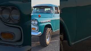 1959 Chevrolet Apache 36 Classic Pickup Truck Drive By Engine Sound Waterford Michigan [upl. by Diahann335]