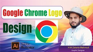 chrome browser logo design in illustrator 2024 kivabe logo design korboAFR technology [upl. by Orferd220]