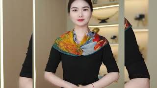 How to tie silk scarf 2024In this video I show you How to tie silk scarf Perfect for the beginner [upl. by Navonod272]