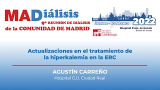 MADiálisis 2022  Actualizaciones en el tratamiento dela hiperkalemia en la ERC [upl. by Maclay]