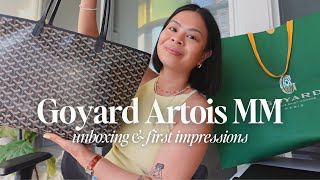 Goyard Artois MM Tote  vs the St Louis current prices first impressions [upl. by Ynahpit]