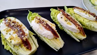 COGOLLOS DE LECHUGA AL AJILLO con anchoas [upl. by Kina]