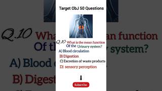 MCQ 10 what is the mean function of urinary system short mcq10 anatomy [upl. by Kantor]