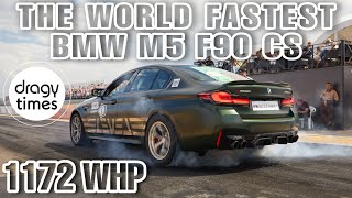 1300 HP BMW M5 F90 CS  Insane Dragy Times  14 Mile in 894 sec with 251 Kmh [upl. by Ainnet]