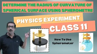 Determine Radius of Curvature of Spherical Surface Using Spherometer Physics Concepts Experiment [upl. by Olshausen]