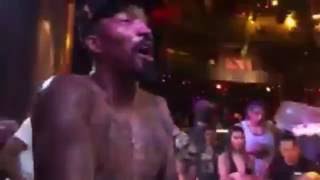 Cavs JR Smith Pours Champagne On Girl in Las Vegas Club During Championship Celebration [upl. by Nahgem]