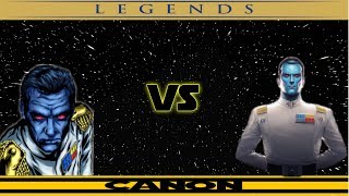 Grand Admiral Thrawns Origins Legends Vs Canon [upl. by Sices]