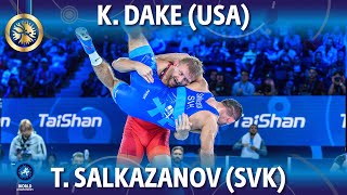 Kyle Dake USA vs Tajmuraz Salkazanov SVK  Final  World Championships 2022  74kg [upl. by Tenrag549]