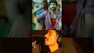 💥Dhanush💥 singing🎤 kuthu songs top5 part 2 shorts dhanush actordhanush [upl. by Yrot]