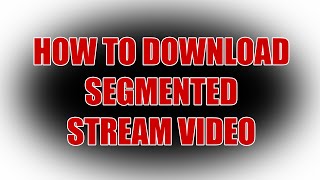 TUTO Download Segmented video from vimeo M4S [upl. by Okikuy]